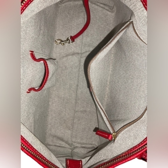 Dooney&Bourke Red Pebbled Leather Satchel /Top Handle Bag NWOT - Picture 11 of 13